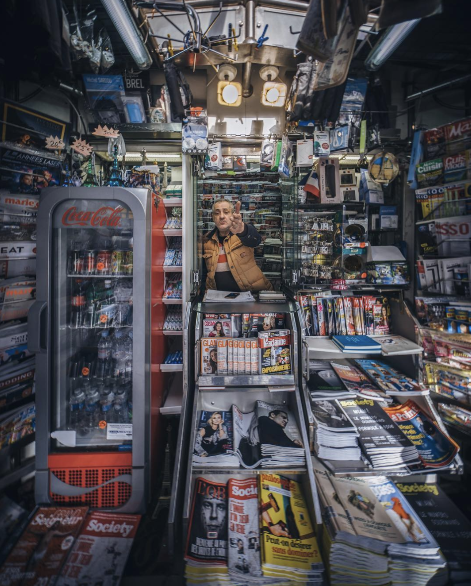 Instagram Photographers: RK photography: man inside a newsagents 