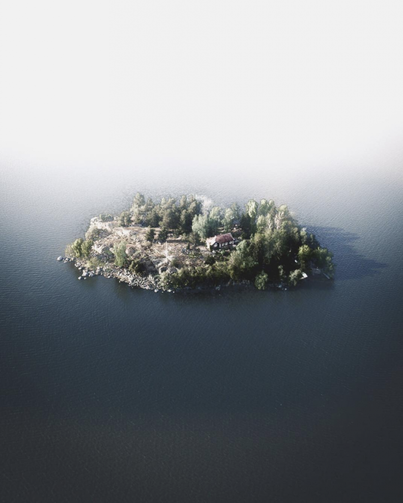 Instagram Photographers: Tobias Haag: Tiny Island with singular hut and trees